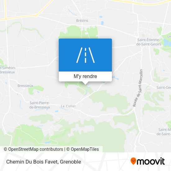 Chemin Du Bois Favet plan