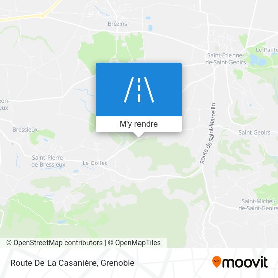 Route De La Casanière plan