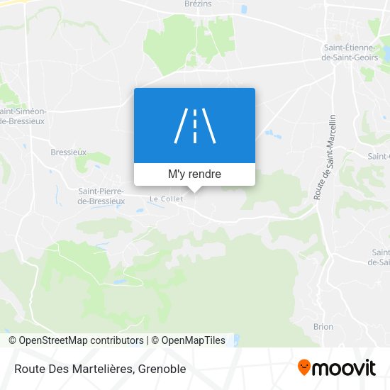 Route Des Martelières plan