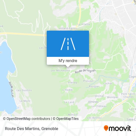 Route Des Martins plan
