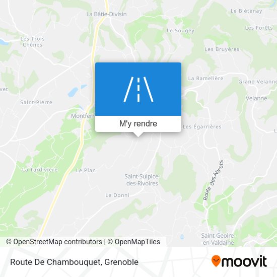Route De Chambouquet plan
