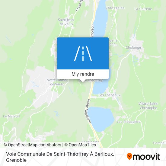 Voie Communale De Saint-Théoffrey À Berlioux plan