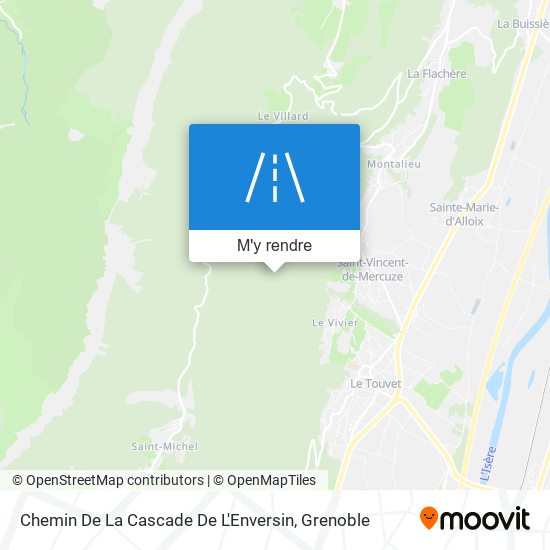 Chemin De La Cascade De L'Enversin plan