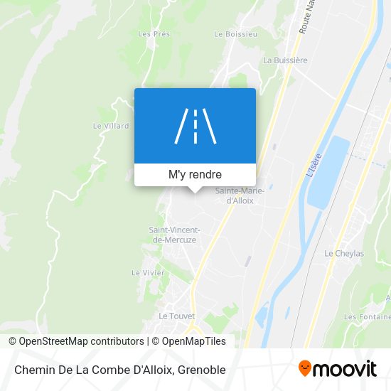 Chemin De La Combe D'Alloix plan