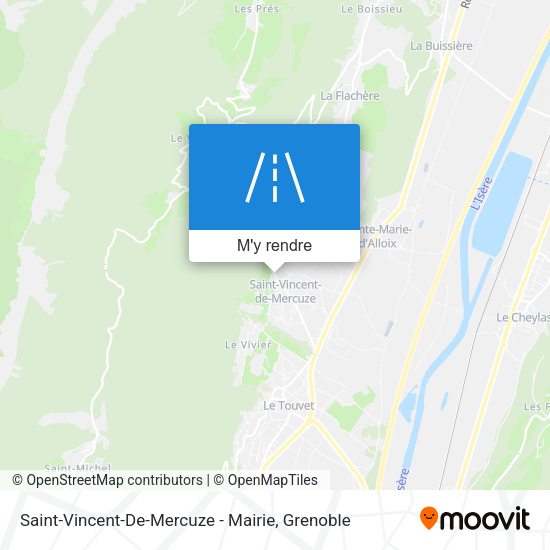 Saint-Vincent-De-Mercuze - Mairie plan