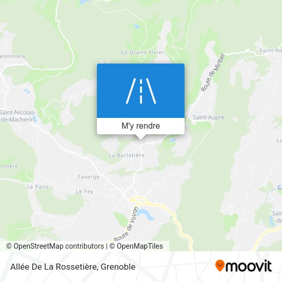 Allée De La Rossetière plan
