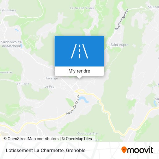 Lotissement La Charmette plan