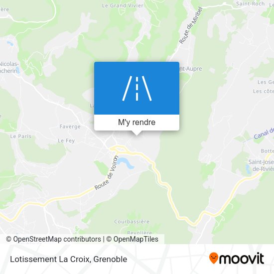 Lotissement La Croix plan