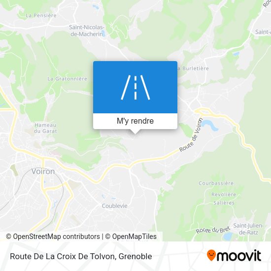 Route De La Croix De Tolvon plan