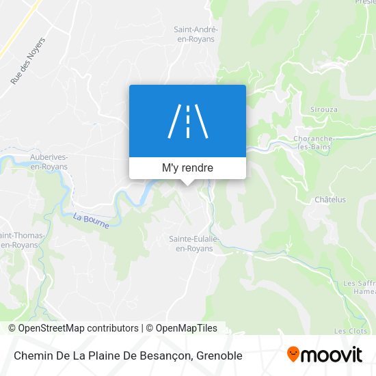 Chemin De La Plaine De Besançon plan