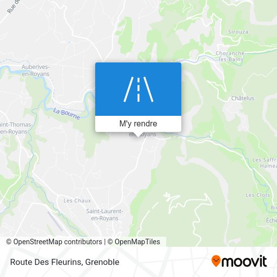 Route Des Fleurins plan