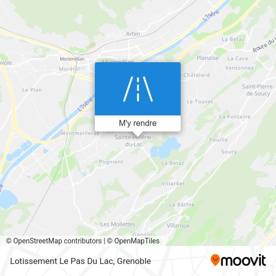 Lotissement Le Pas Du Lac plan