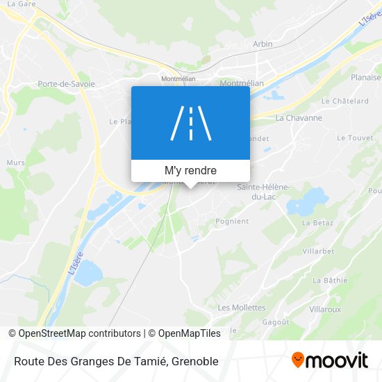 Route Des Granges De Tamié plan