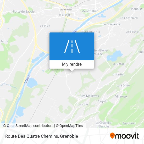 Route Des Quatre Chemins plan