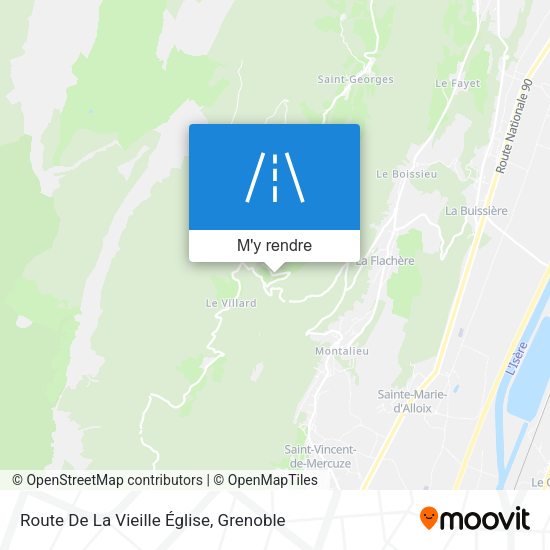 Route De La Vieille Église plan