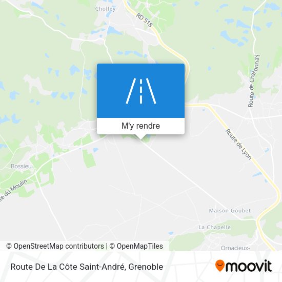 Route De La Côte Saint-André plan