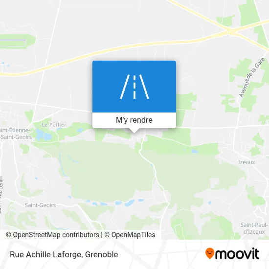 Rue Achille Laforge plan