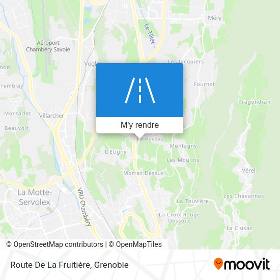 Route De La Fruitière plan