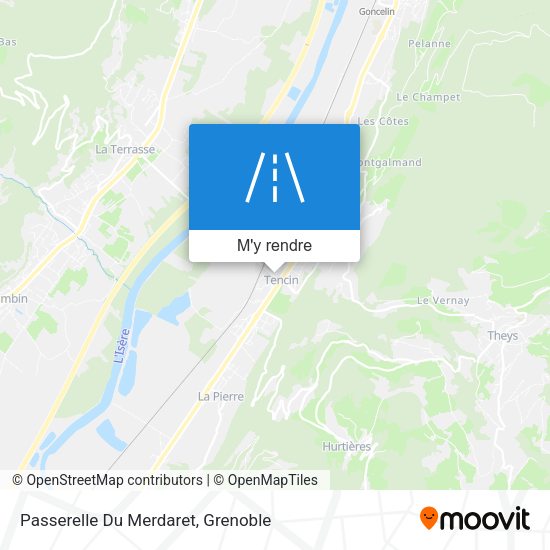 Passerelle Du Merdaret plan