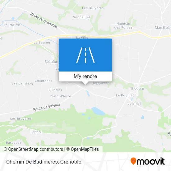 Chemin De Badinières plan