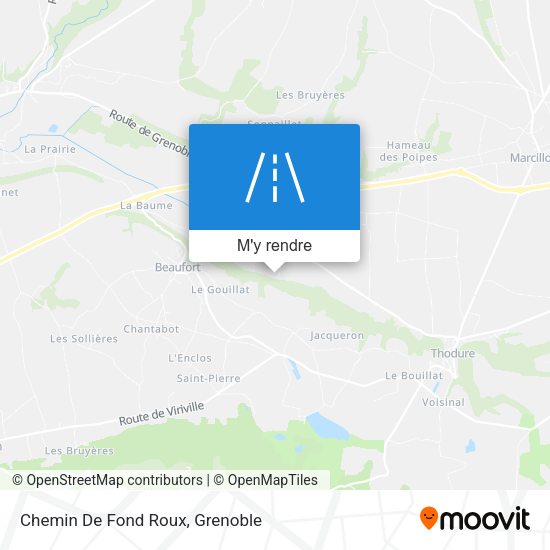 Chemin De Fond Roux plan