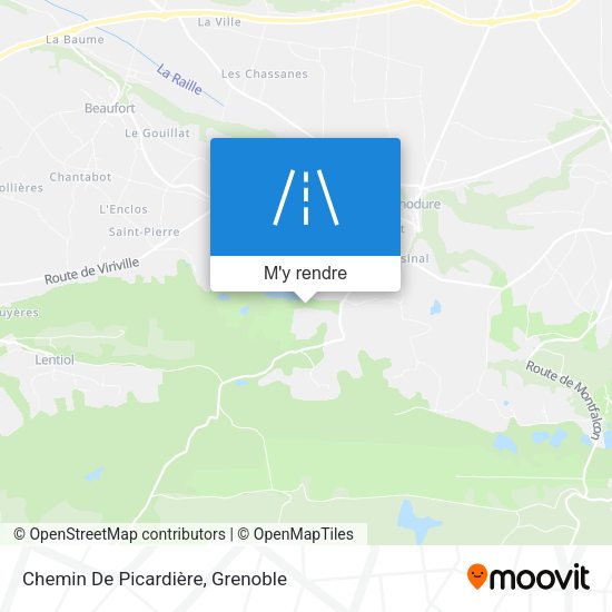 Chemin De Picardière plan
