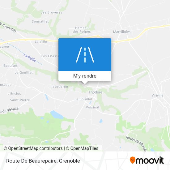 Route De Beaurepaire plan