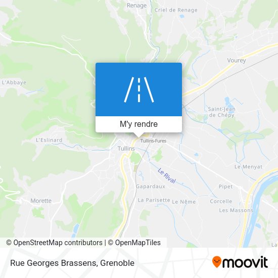 Rue Georges Brassens plan