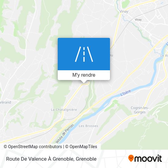 Route De Valence À Grenoble plan