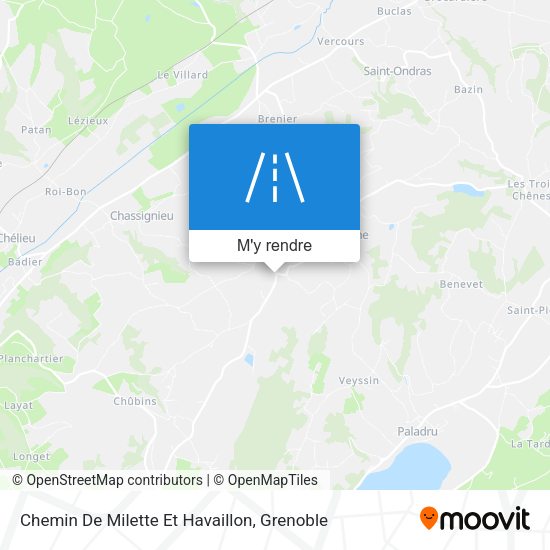 Chemin De Milette Et Havaillon plan