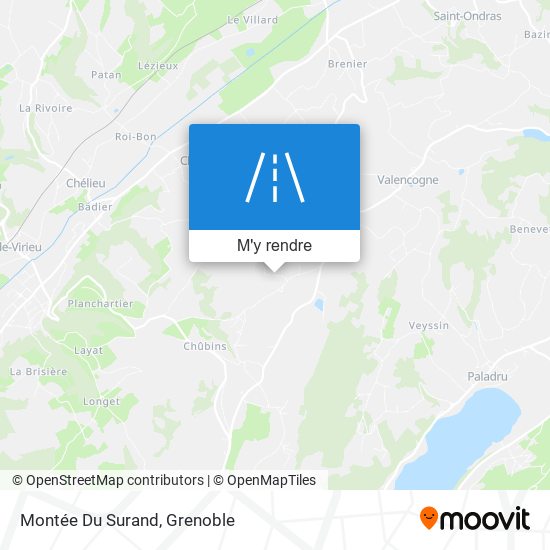 Montée Du Surand plan