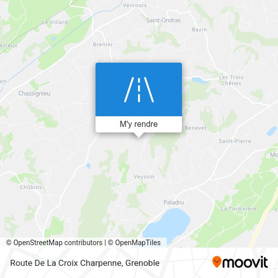 Route De La Croix Charpenne plan