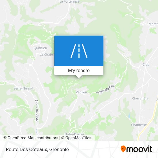 Route Des Côteaux plan