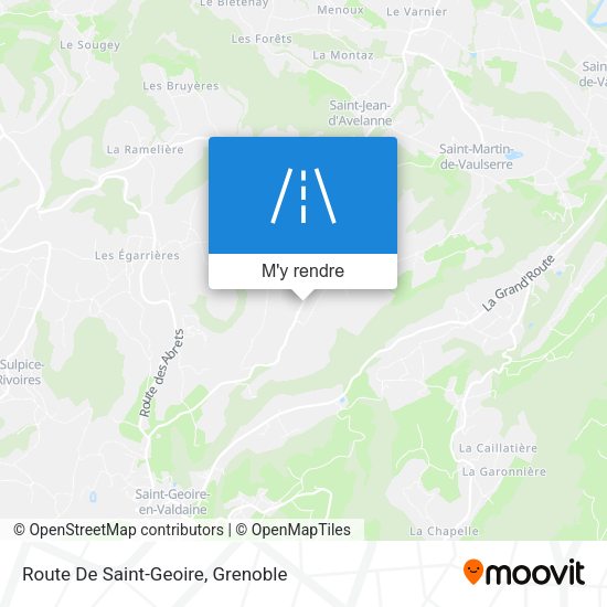 Route De Saint-Geoire plan