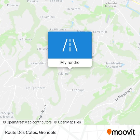 Route Des Côtes plan