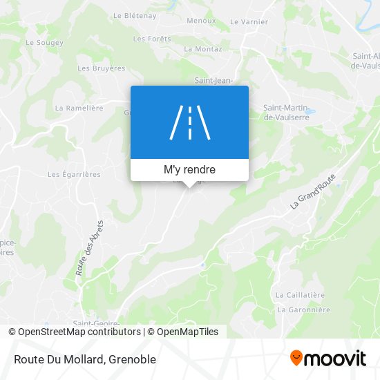 Route Du Mollard plan