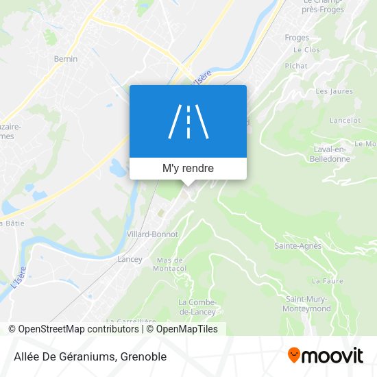 Allée De Géraniums plan