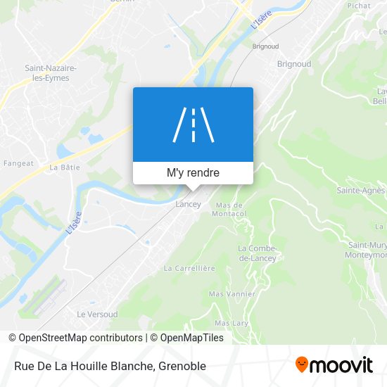 Rue De La Houille Blanche plan