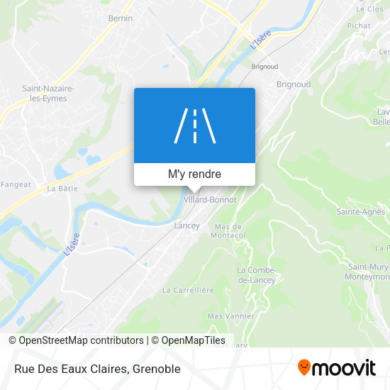 Rue Des Eaux Claires plan