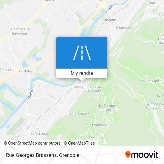 Rue Georges Brassens plan