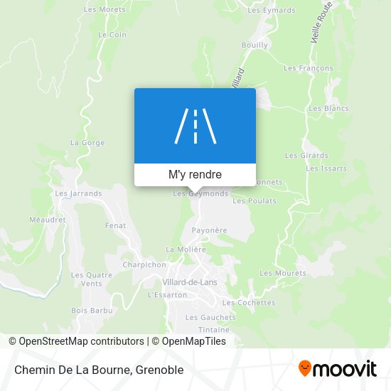 Chemin De La Bourne plan