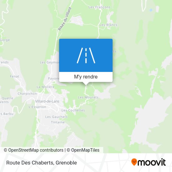 Route Des Chaberts plan