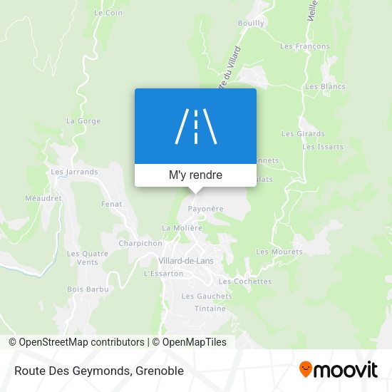 Route Des Geymonds plan
