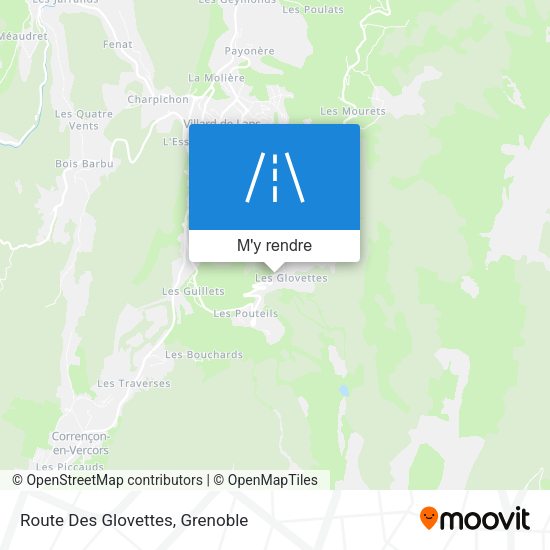 Route Des Glovettes plan
