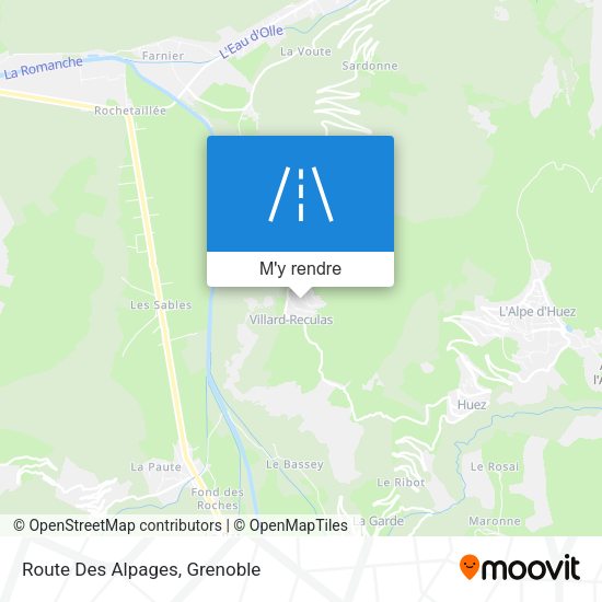 Route Des Alpages plan