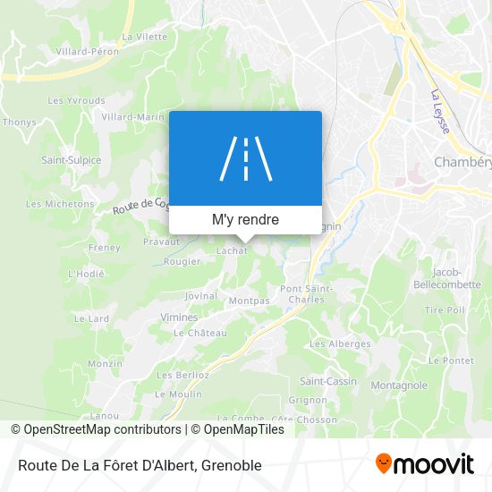 Route De La Fôret D'Albert plan