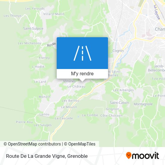 Route De La Grande Vigne plan