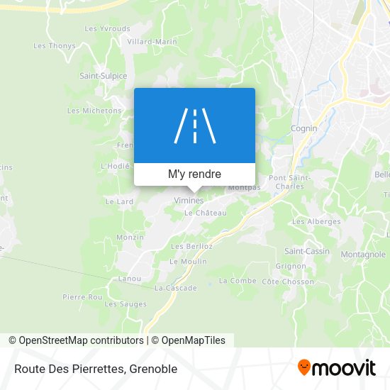 Route Des Pierrettes plan