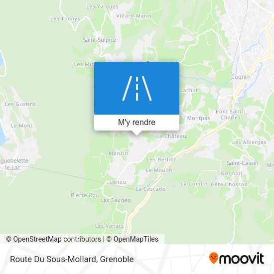 Route Du Sous-Mollard plan