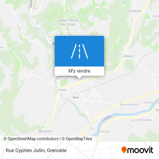 Rue Cyprien Jullin plan